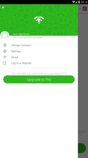 Avira Phantom VPN Captura de tela 2