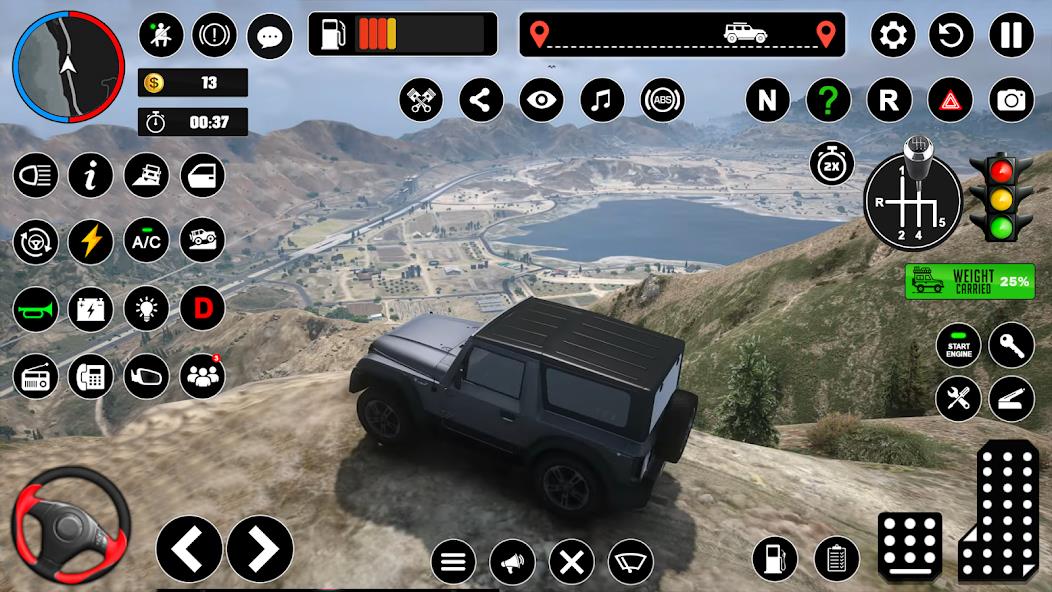 Offroad Jeep Driving & Parking Mod Captura de pantalla 3