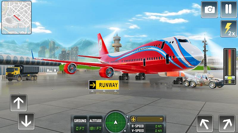 Flying Airplane Pilot Games スクリーンショット 4