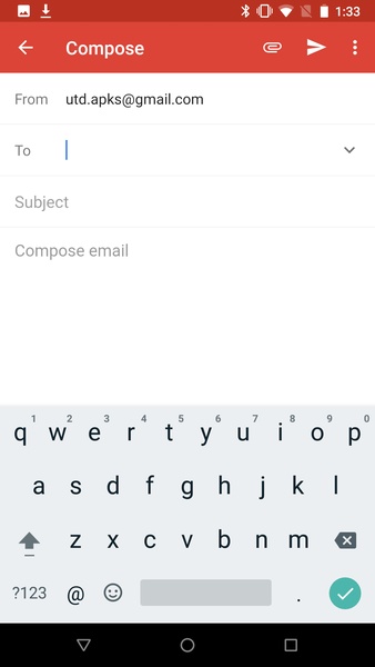 Gmail Go Capture d'écran 1