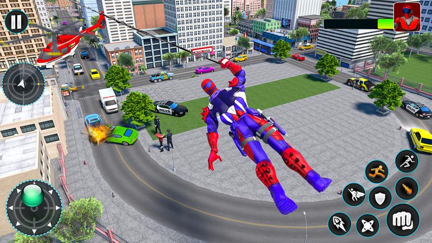 Spider Flying Rope Hero Games Скриншот 3