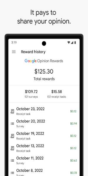 Google Opinion Rewards Screenshot 1