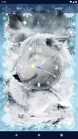 Night Wolf Live Wallpaper Captura de pantalla 3