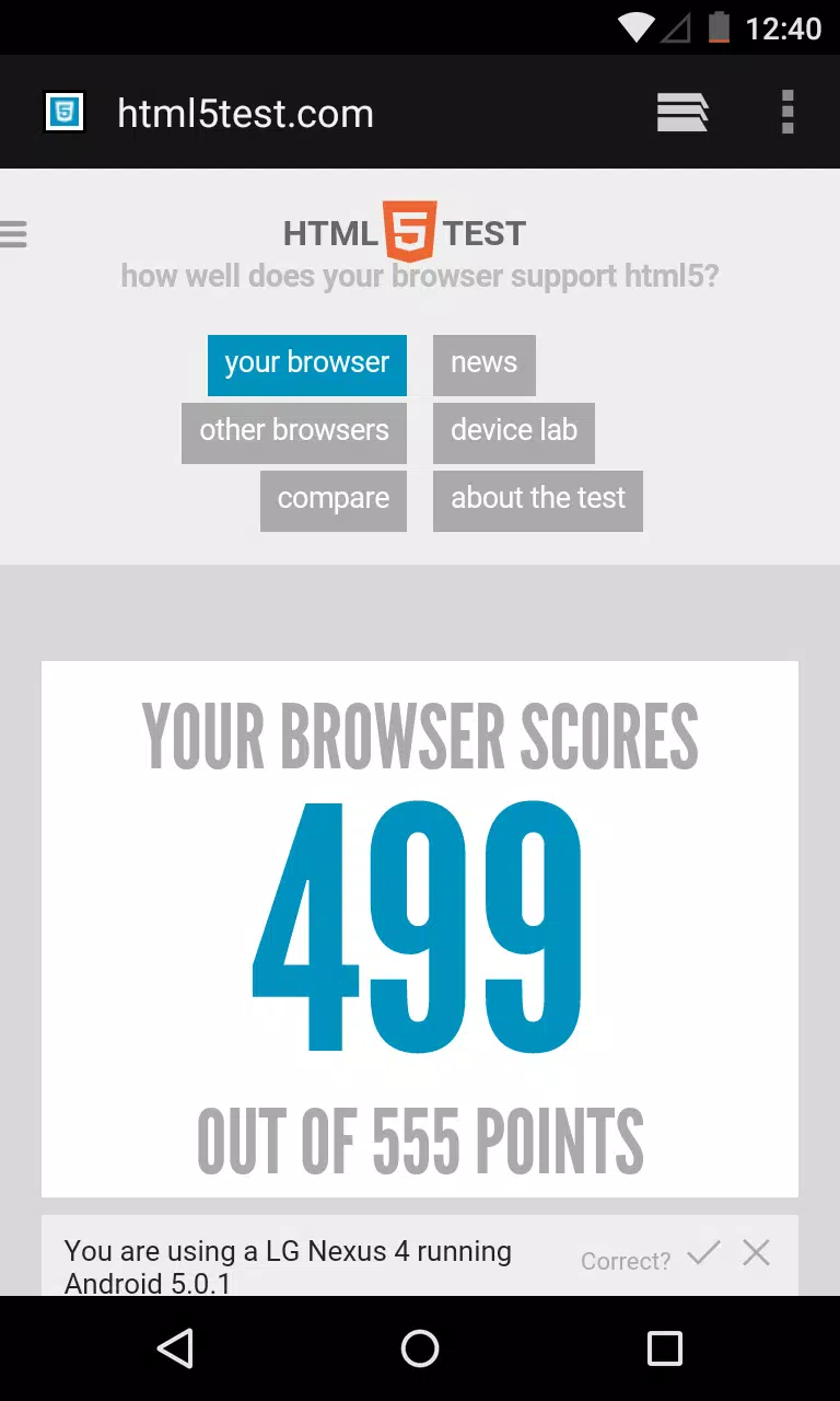Android System WebView Canary Capture d'écran 1