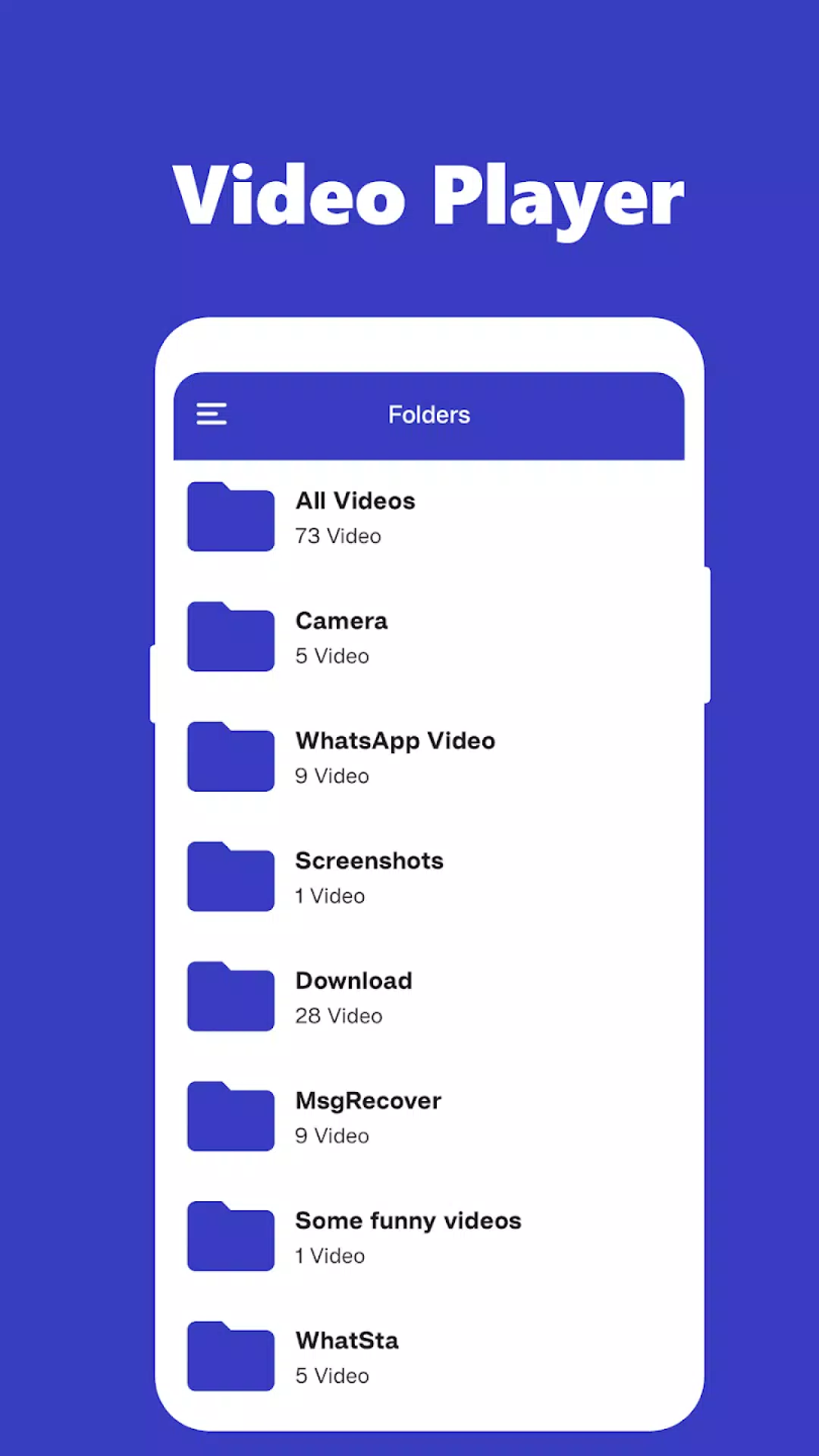 Video Player Captura de tela 2