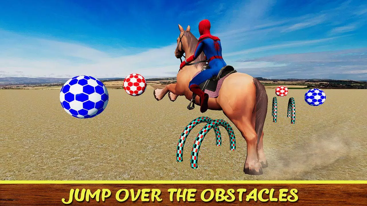 Diligent SuperHeroes Horse Riding 3d スクリーンショット 3