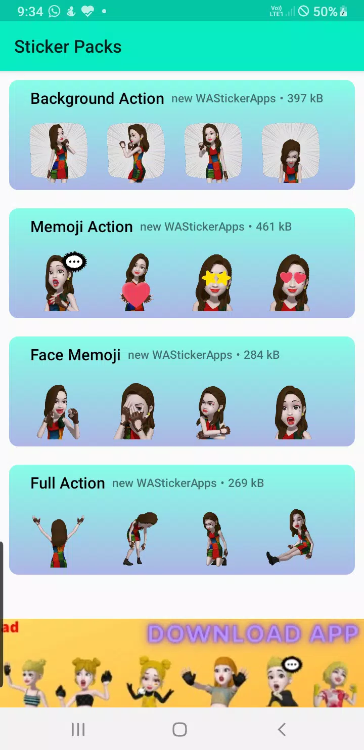 3d emoji stickers for whatsapp Captura de pantalla 1