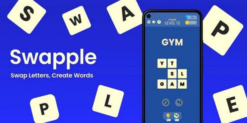 Swapple видит, как вы скользящие плитки, чтобы сделать слова в этой заманчивой логике, сейчас