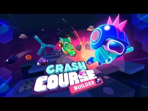 Crash Course Builders gameplay screenshot showing obstacle course