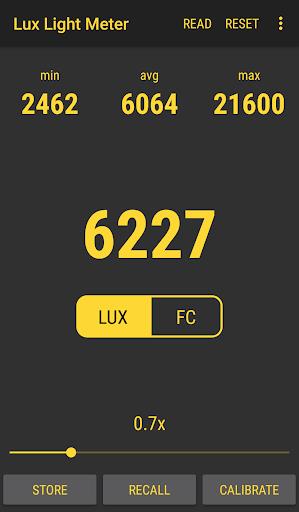 Lux Light Meter Pro Capture d'écran 2