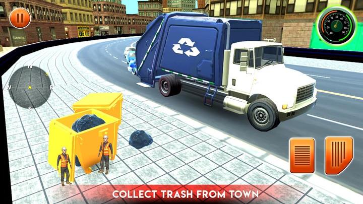 City Garbage Truck Driving Sim Screenshot 4