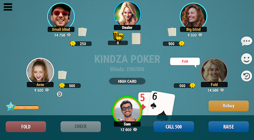 Kindza Poker Texas Holdem Captura de pantalla 3