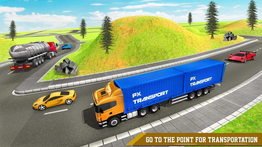 Cargo Transport Truck Driving स्क्रीनशॉट 2