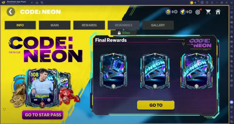 EA Sports FC Mobile: Code: événement néon - Guide des récompenses et défis