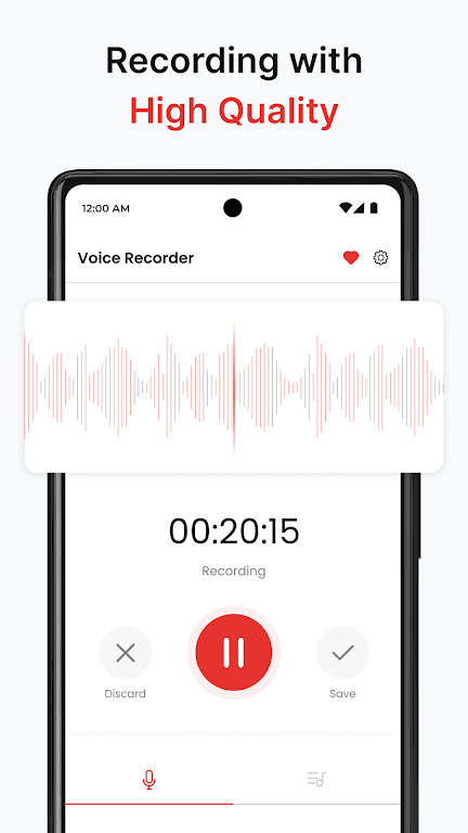 Voice Recorder - Audio Memos स्क्रीनशॉट 2