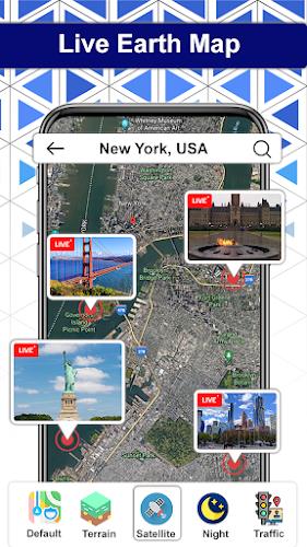 Earth Map Satellite: View Live स्क्रीनशॉट 1