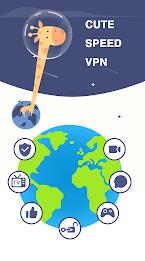 Cute Speed VPN Captura de pantalla 1