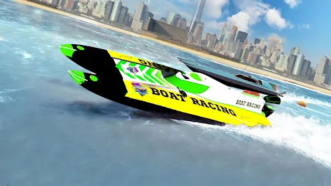 Ski Boat Racing: Jet Boat Game Captura de pantalla 1