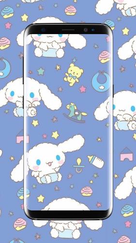 Cute Cinnamoroll Wallpaper Captura de pantalla 2