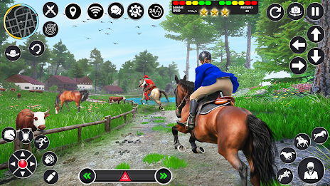 Horse Racing Games Horse Rider Capture d'écran 1