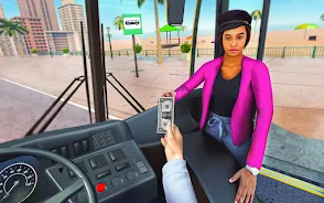 Bus Driving Sim- 3D Bus Games स्क्रीनशॉट 1