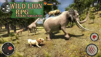 Wild Lion RPG Animal Simulator Captura de tela 3