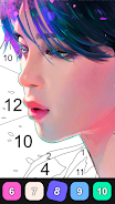 Kpop Paint by Numbers BT21 Captura de pantalla 1