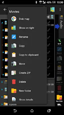 X-plore File Manager Captura de pantalla 3