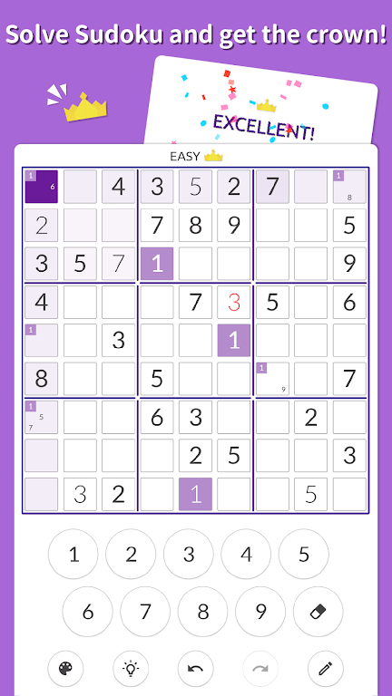 Sudoku Kingdom - Sudoku puzzle Скриншот 1