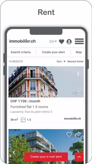 immobilier.ch Capture d'écran 1