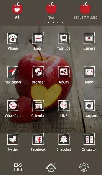 Heart Apple Theme +HOME應用截圖第2張