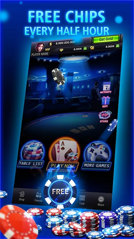 Pocket Poker: Texas Hold'em! Screenshot 1