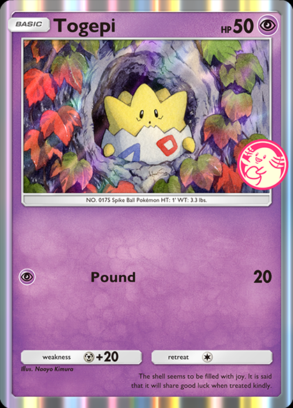 Togepi Promo Carte with Chansey Pick Icon in Pokémon TCG Pocket