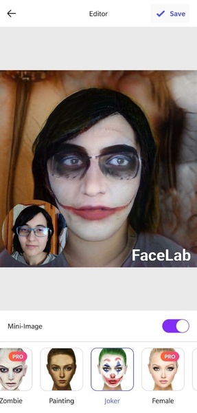 FaceLab Face Editor, Aging App Screenshot 1