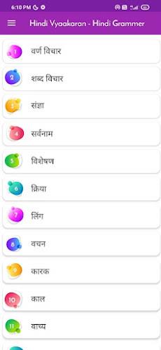 हिन्दी व्याकरण - Hindi Grammar Capture d'écran 1