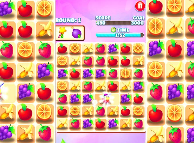 Juicy Fruit - Match 3 Fruit Captura de tela 1