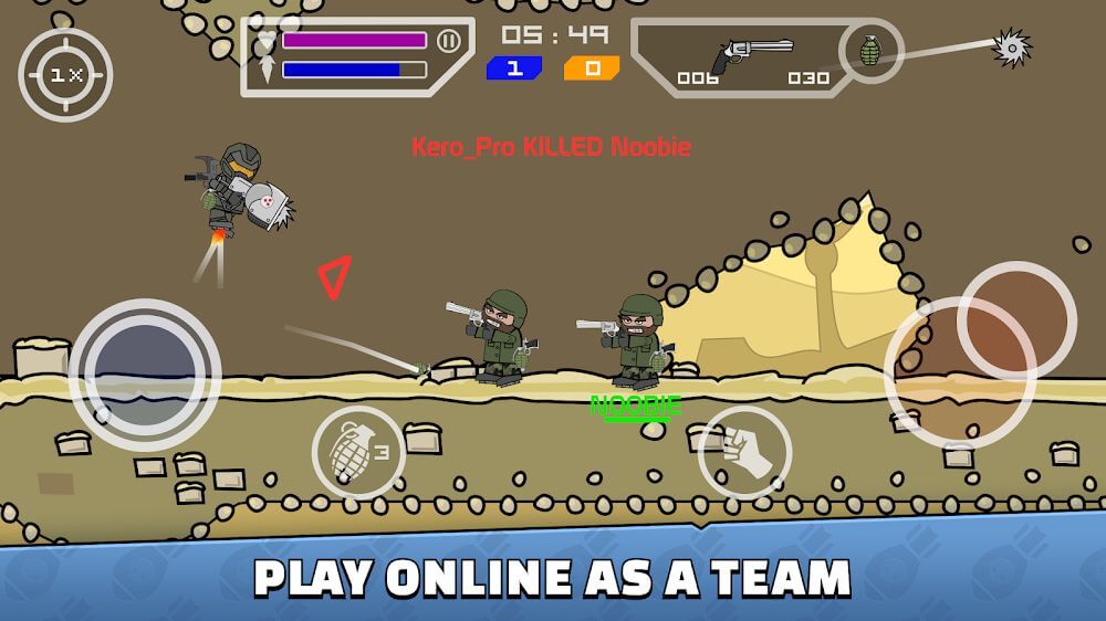 Mini Militia - War.io Capture d'écran 2