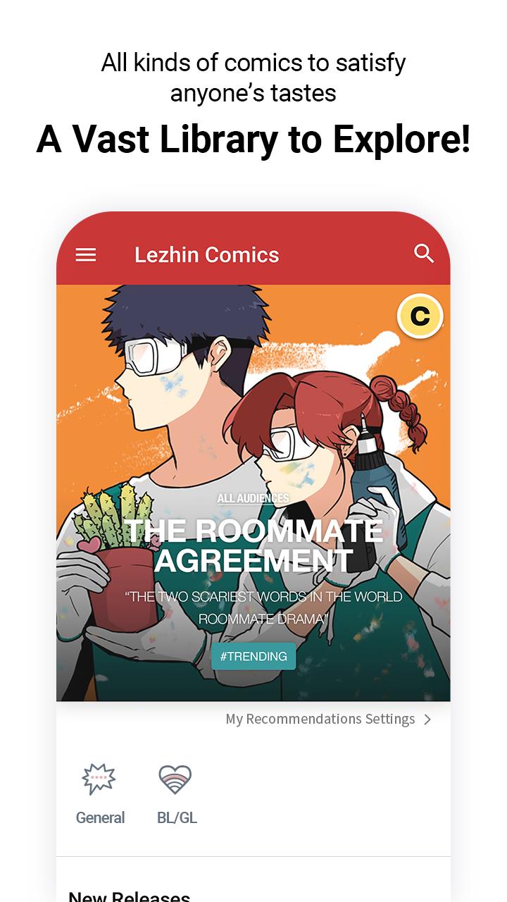 Lezhin Comics - Daily Releases スクリーンショット 1