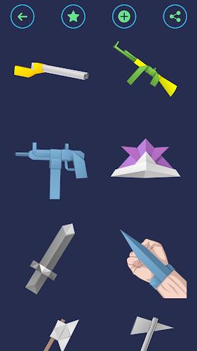 Origami Weapons: Swords & Guns Screenshot 4