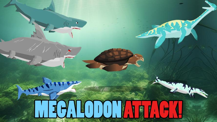 Megalodon Fights Sea Monsters स्क्रीनशॉट 1