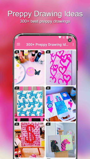 300+ Preppy Drawing Ideas Captura de pantalla 2