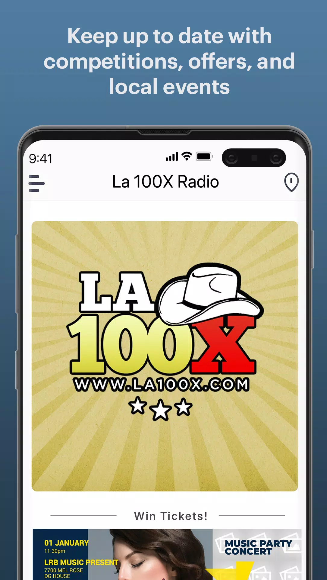 La 100X Radio Captura de pantalla 1