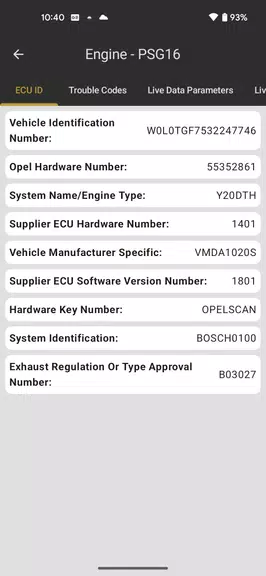 ScanMyOpelCAN Screenshot 1