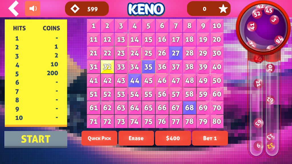 Cleo Keno - Free Keno Game 스크린샷 4