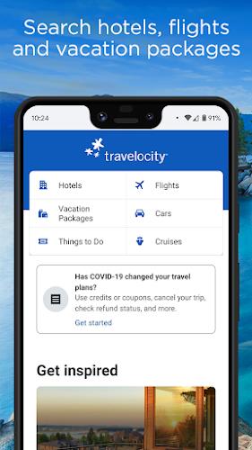 Travelocity Hotels & Flights स्क्रीनशॉट 1