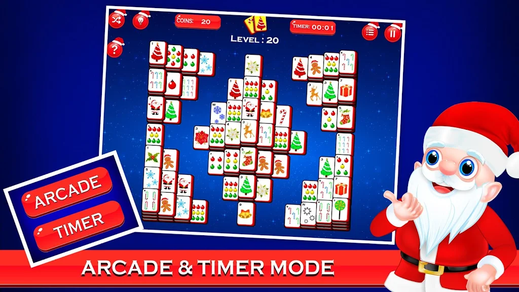 Mahjong Deluxe - Christmas Fun应用截图第3张