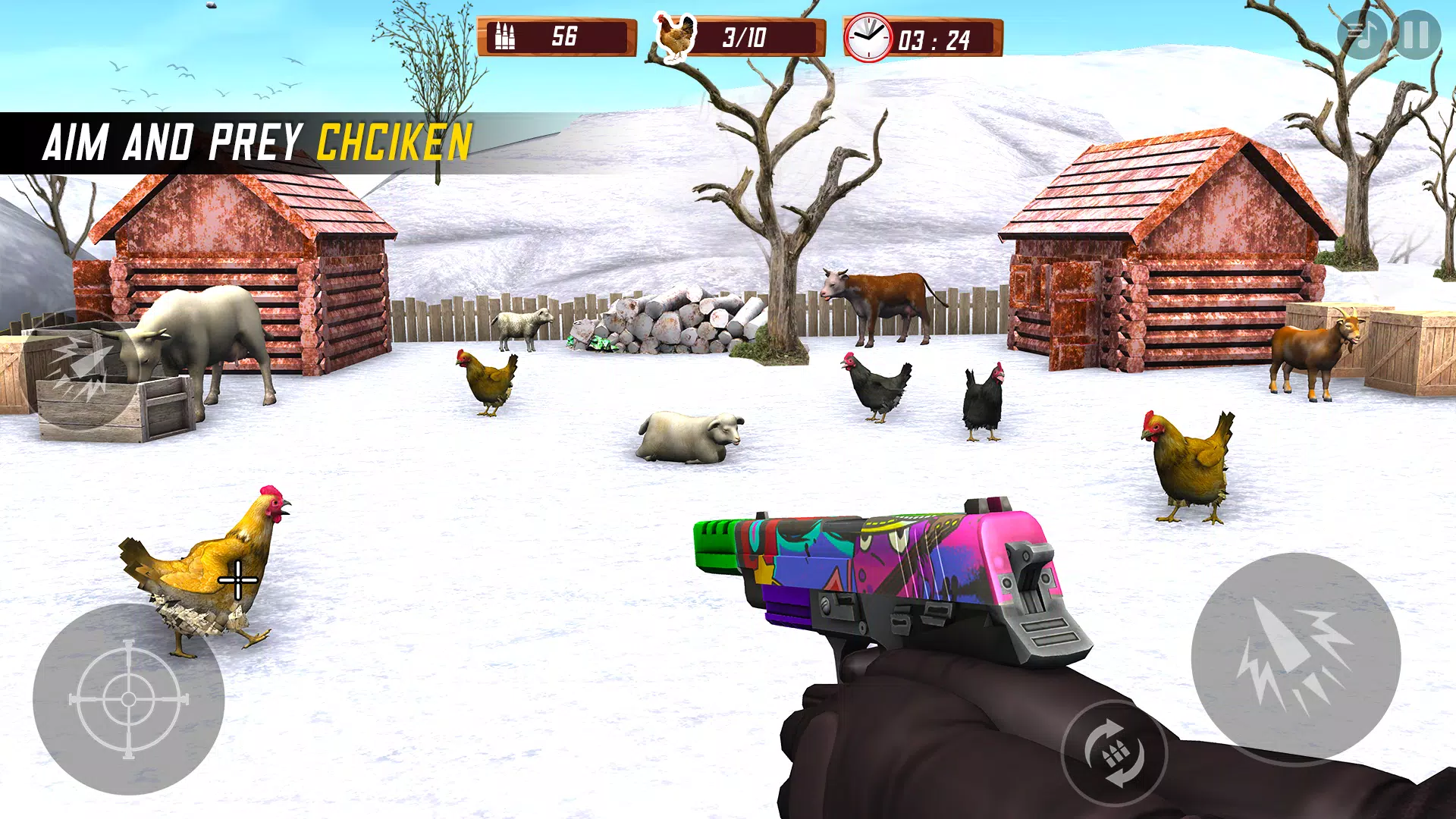 Chicken Shooting 3D Hunt Games Screenshot 2