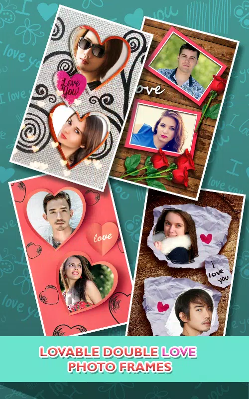 Love Photo frames Collage Captura de pantalla 2