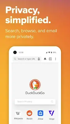 DuckDuckGo Private Browser スクリーンショット 1