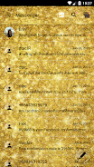 SMS Messages GlitterGold Glass Captura de pantalla 3